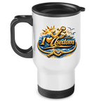 Edelstahl-Thermobecher  love Usedom #607 gold