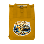 Rucksack mit Seitentasche  love Usedom #607 gold  Gr. S