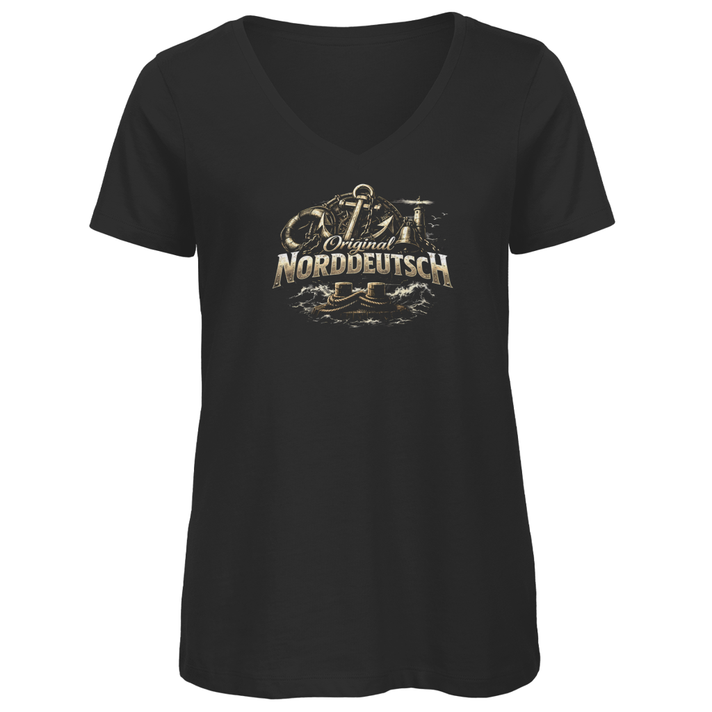 T-Shirt Damen V-Neck  Original NORDDEUTSCH #604