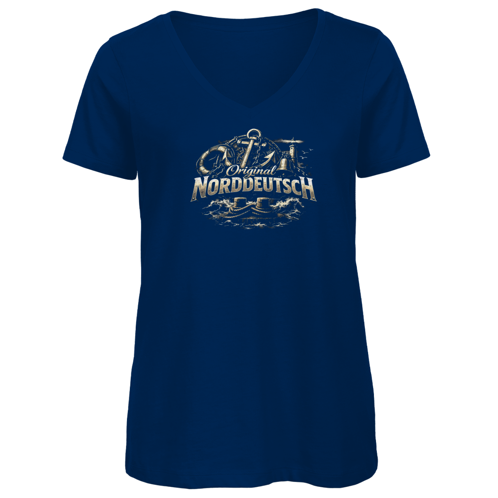 T-Shirt Damen V-Neck  Original NORDDEUTSCH #604