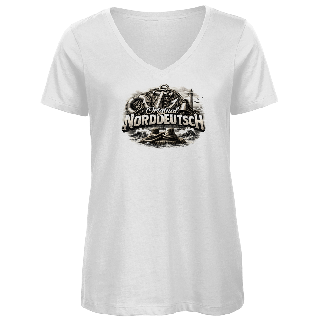 T-Shirt Damen V-Neck  Original NORDDEUTSCH #604