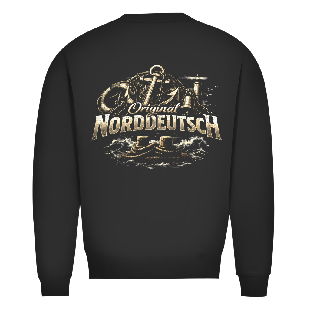 Sweatshirt Herren   Original NORDDEUTSCH #604 - beidseitiger Druck