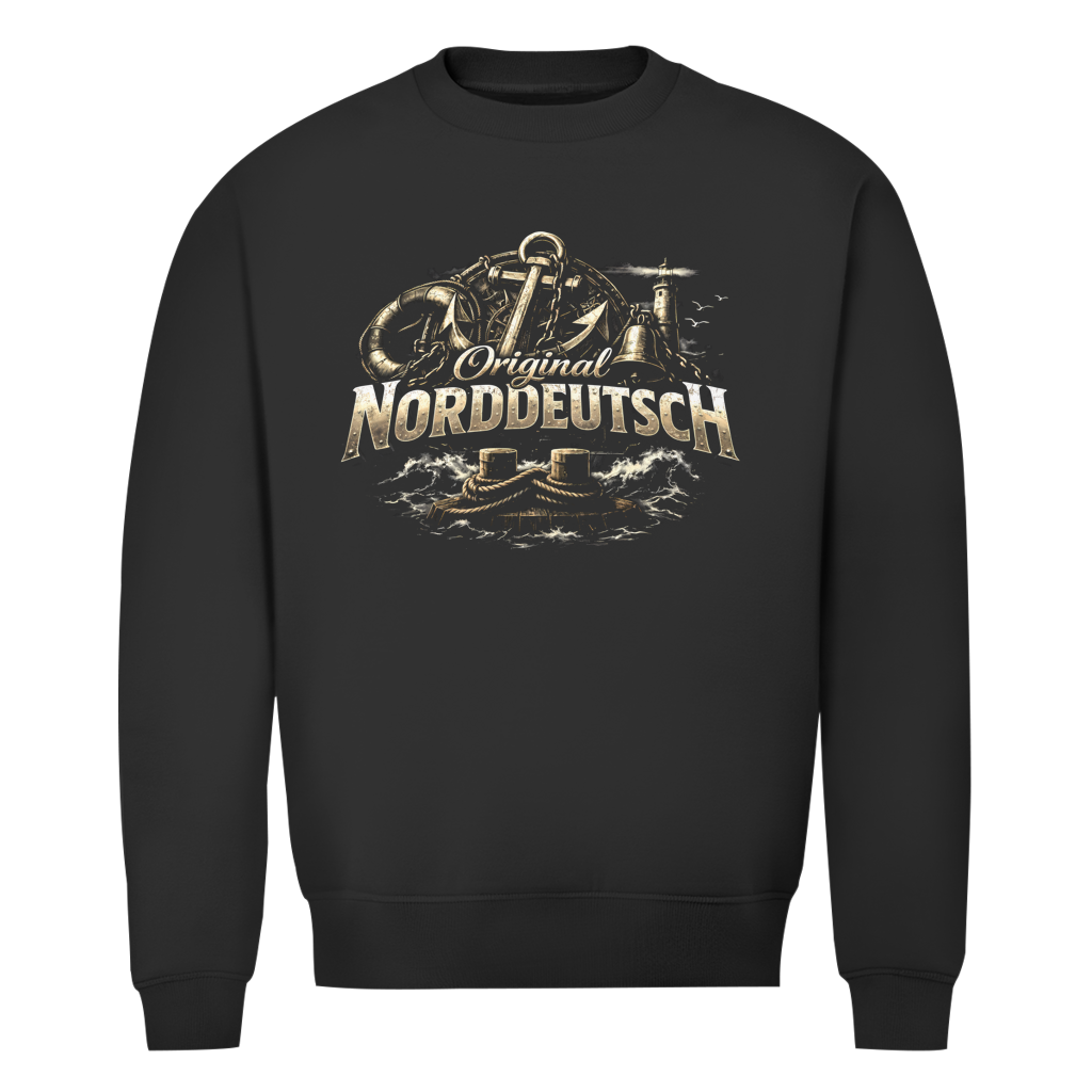 Sweatshirt Herren   Original NORDDEUTSCH #604 - beidseitiger Druck