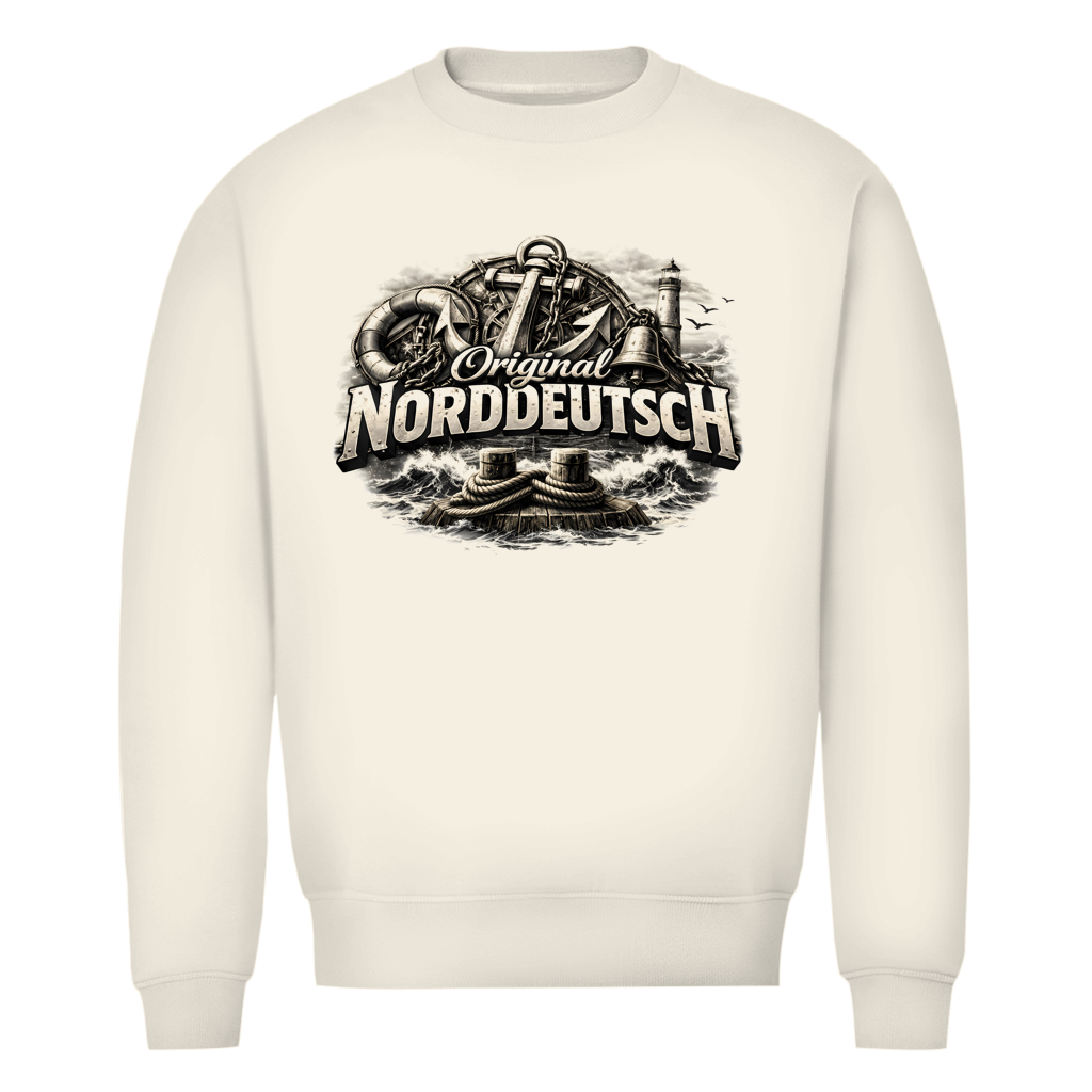 Sweatshirt Herren   Original NORDDEUTSCH #604 - beidseitiger Druck
