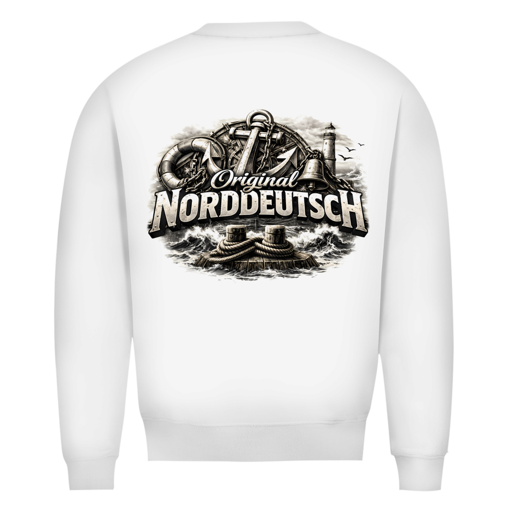 Sweatshirt Herren   Original NORDDEUTSCH #604 - beidseitiger Druck