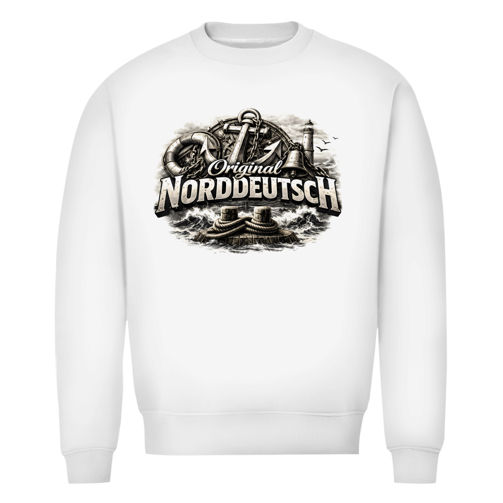 Sweatshirt Herren   Original NORDDEUTSCH #604 - beidseitiger Druck