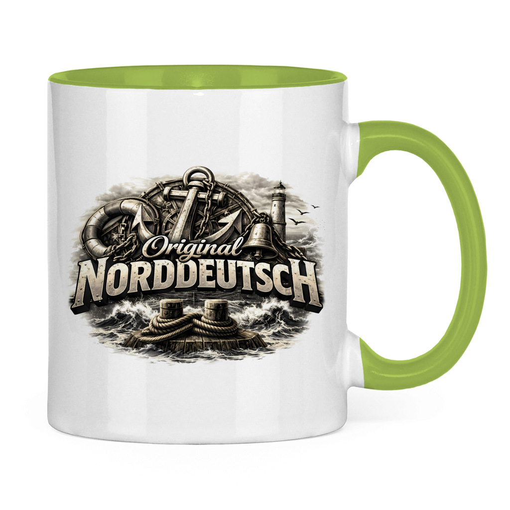 Keramik-Tasse zweifarbig   Original NORDDEUTSCH #604