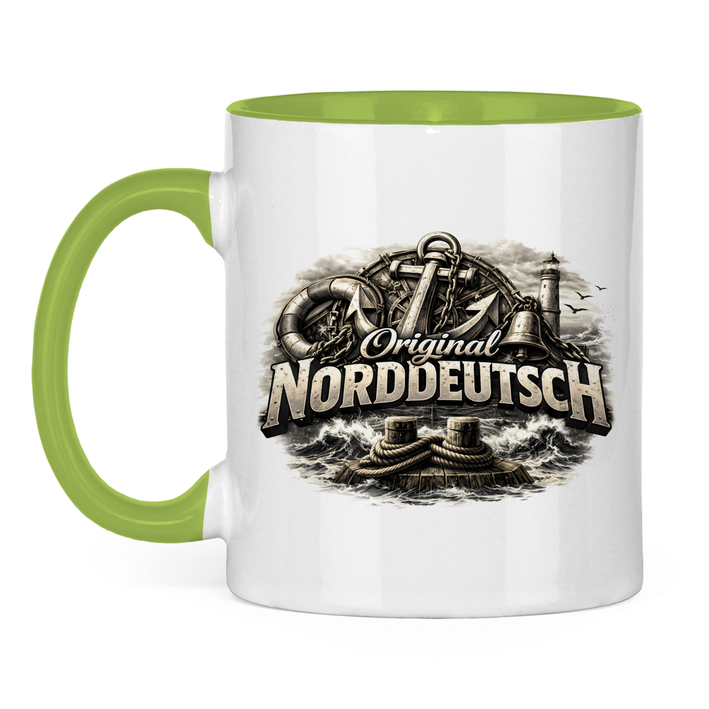 Keramik-Tasse zweifarbig   Original NORDDEUTSCH #604