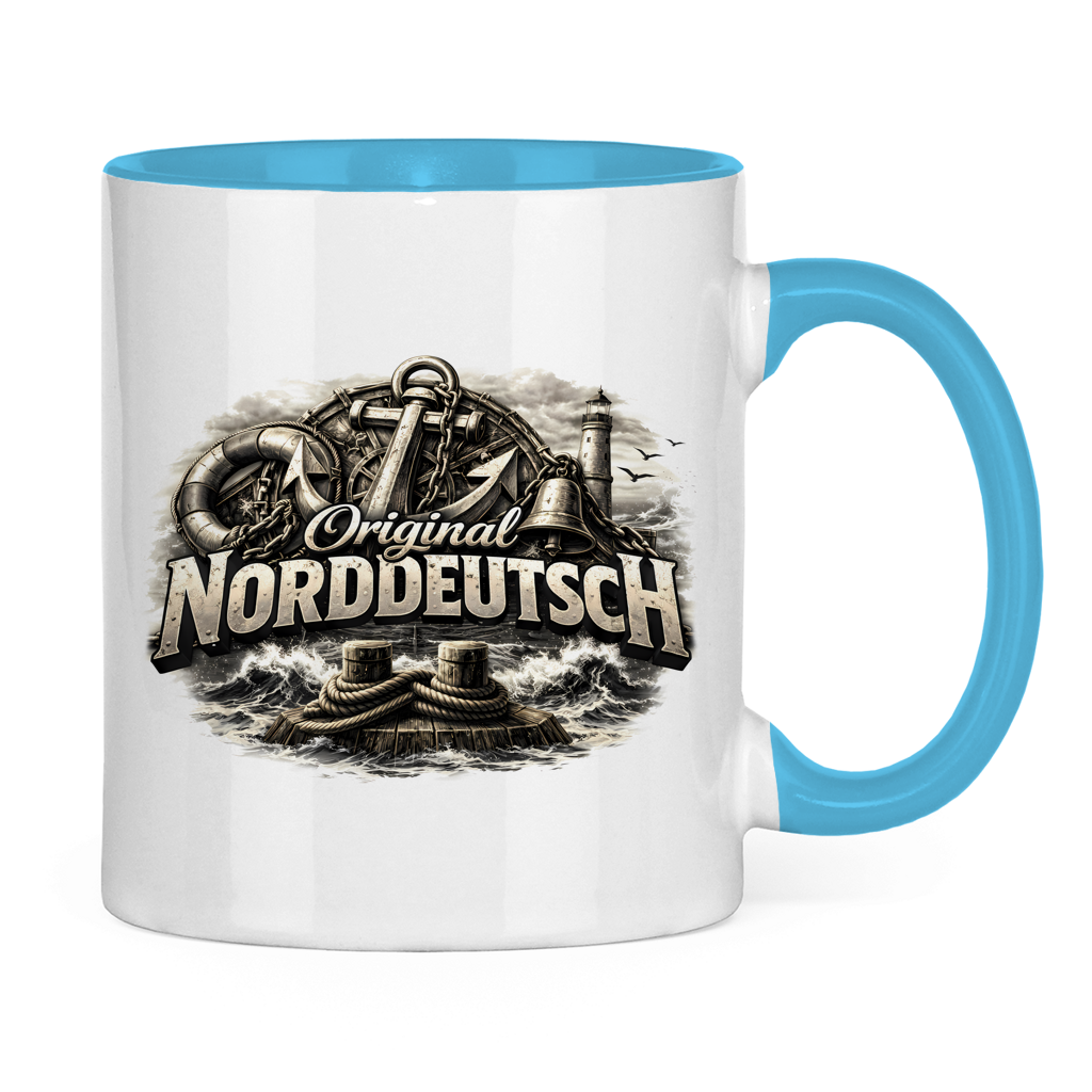 Keramik-Tasse zweifarbig   Original NORDDEUTSCH #604