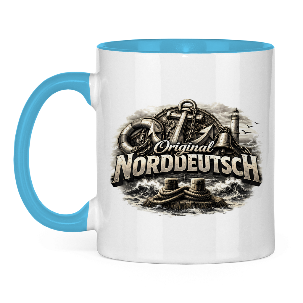 Keramik-Tasse zweifarbig   Original NORDDEUTSCH #604