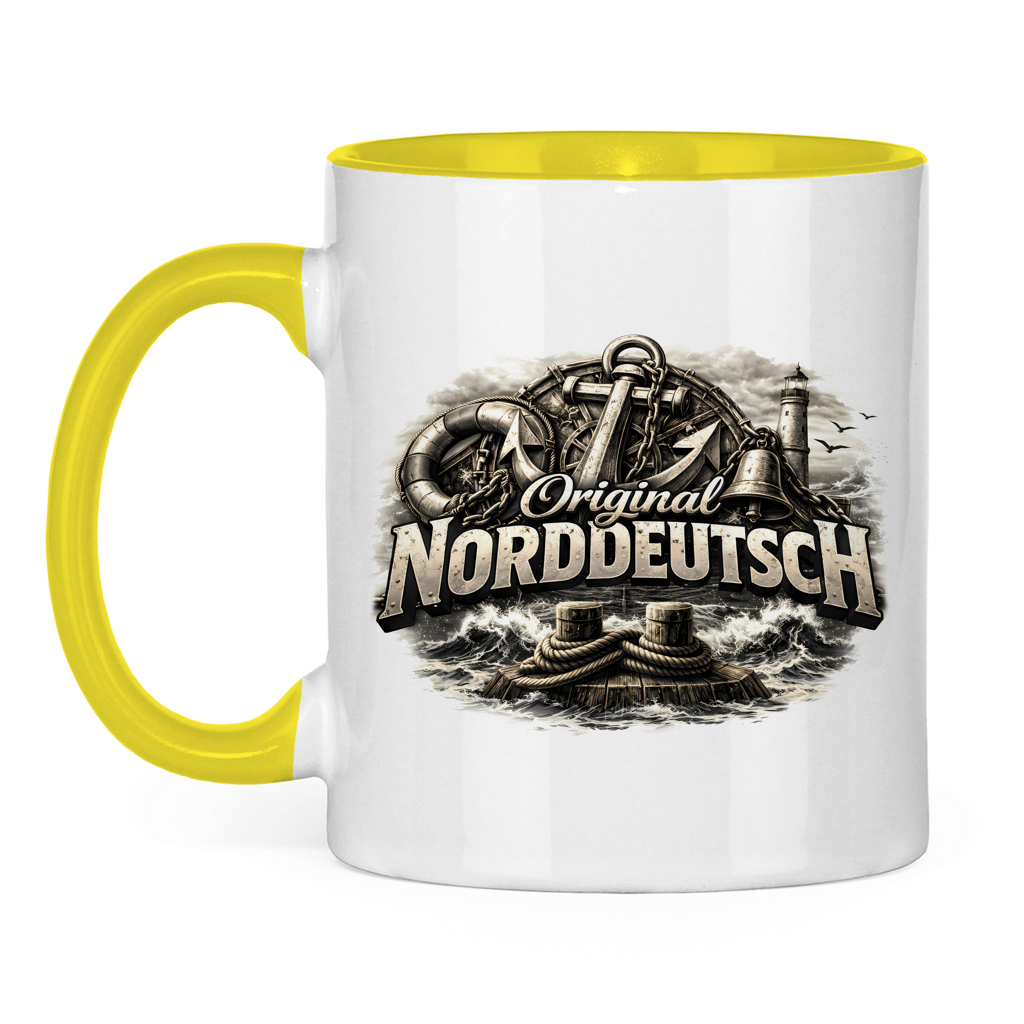 Keramik-Tasse zweifarbig   Original NORDDEUTSCH #604