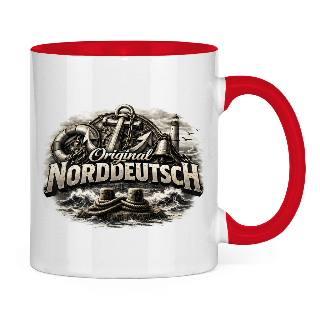 Keramik-Tasse zweifarbig   Original NORDDEUTSCH #604