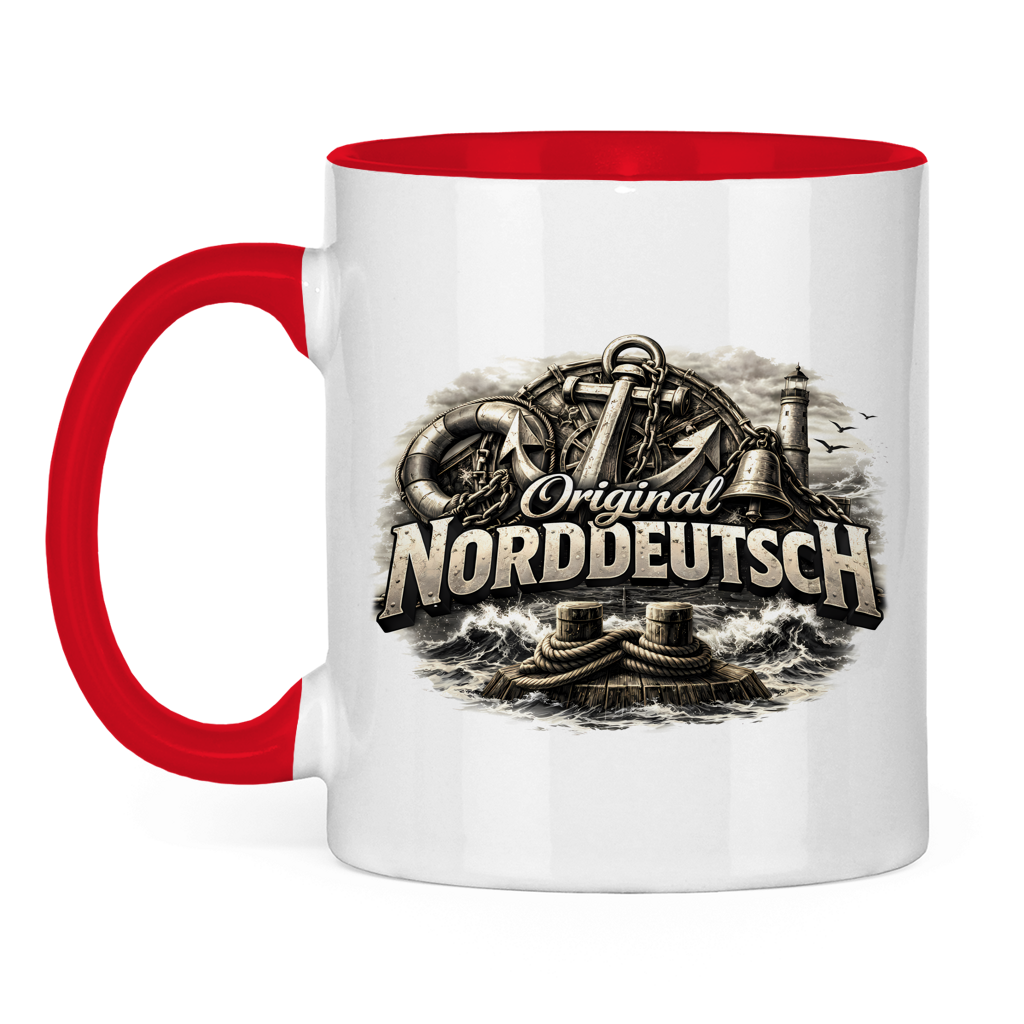 Keramik-Tasse zweifarbig   Original NORDDEUTSCH #604