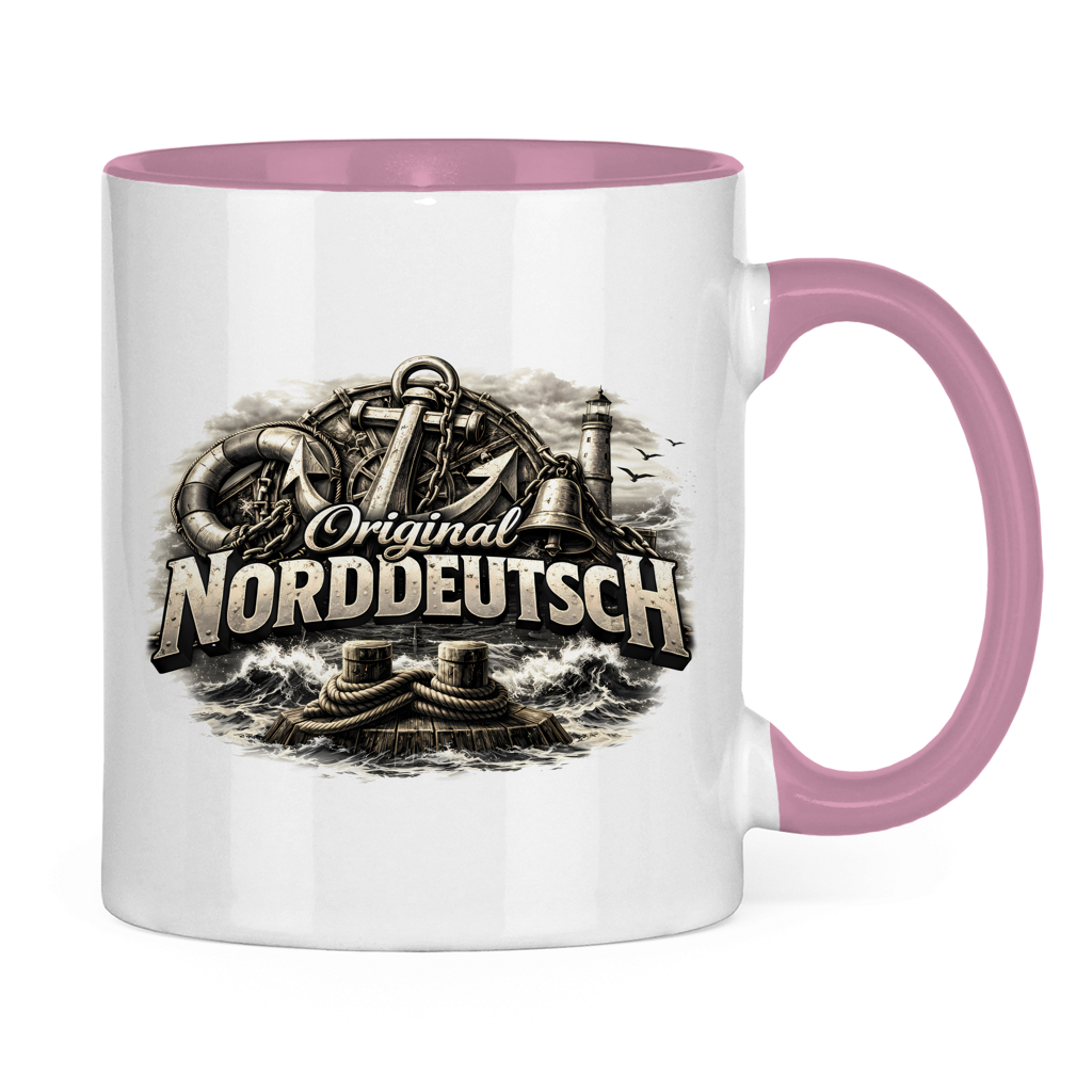 Keramik-Tasse zweifarbig   Original NORDDEUTSCH #604