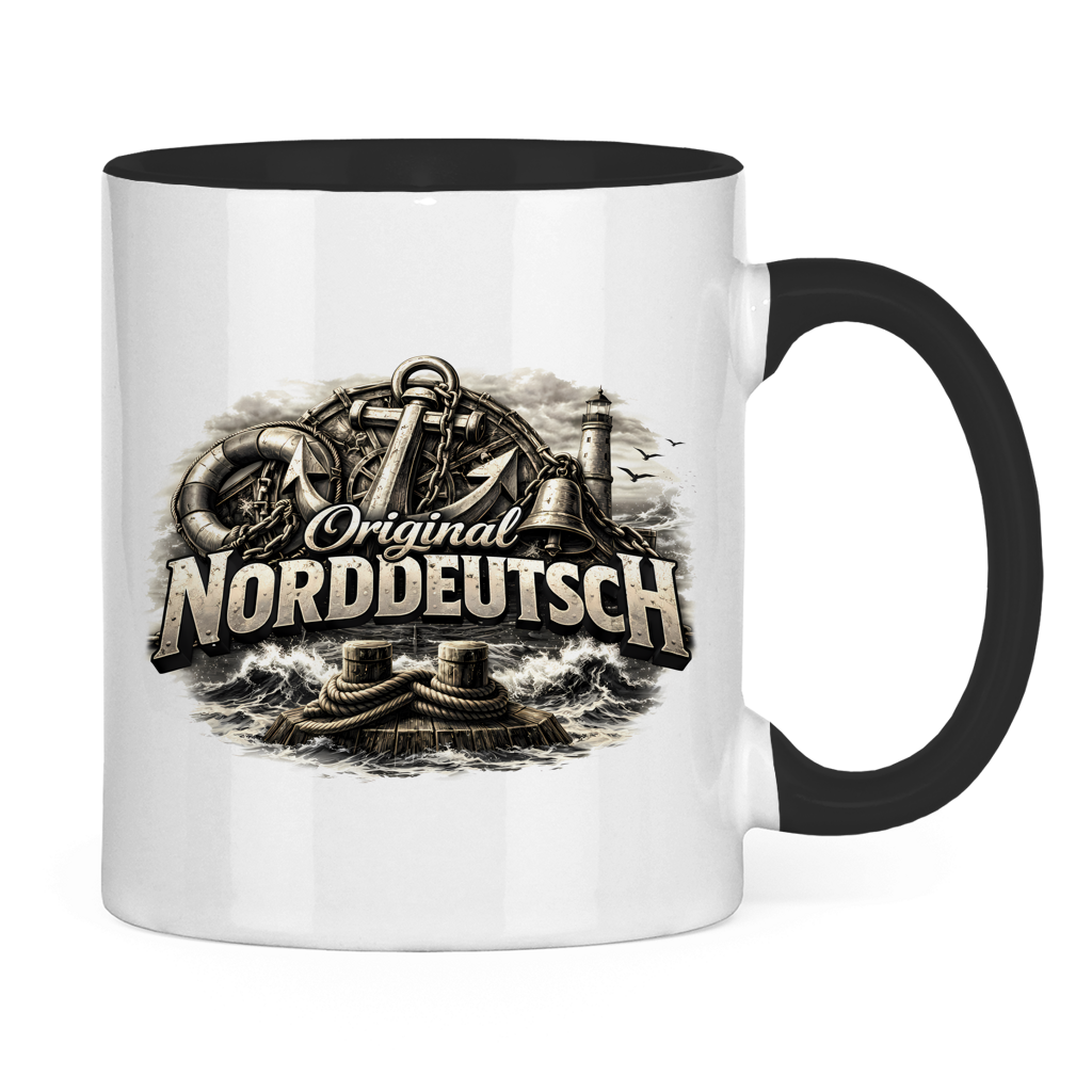 Keramik-Tasse zweifarbig   Original NORDDEUTSCH #604
