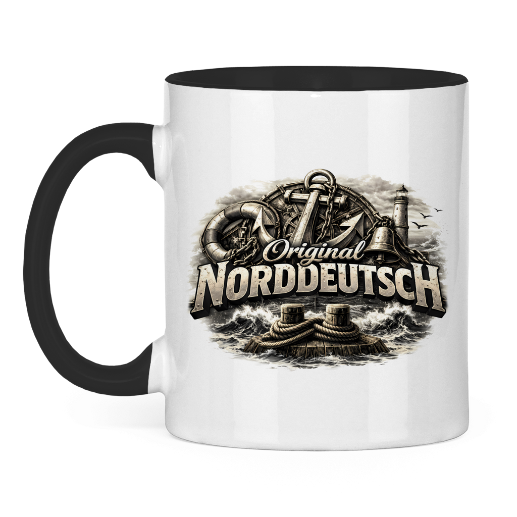 Keramik-Tasse zweifarbig   Original NORDDEUTSCH #604