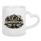 Keramik-Tasse mit Herzhenkel   Original NORDDEUTSCH #604