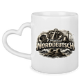 Keramik-Tasse mit Herzhenkel   Original NORDDEUTSCH #604
