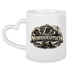 Keramik-Tasse mit Herzhenkel   Original NORDDEUTSCH #604