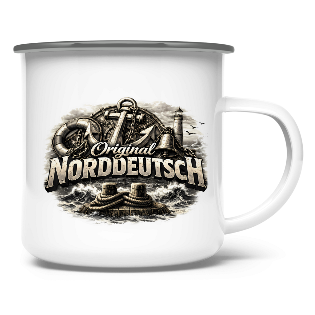 Emaille Tasse   Original NORDDEUTSCH #604