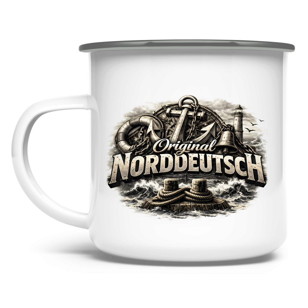 Emaille Tasse   Original NORDDEUTSCH #604
