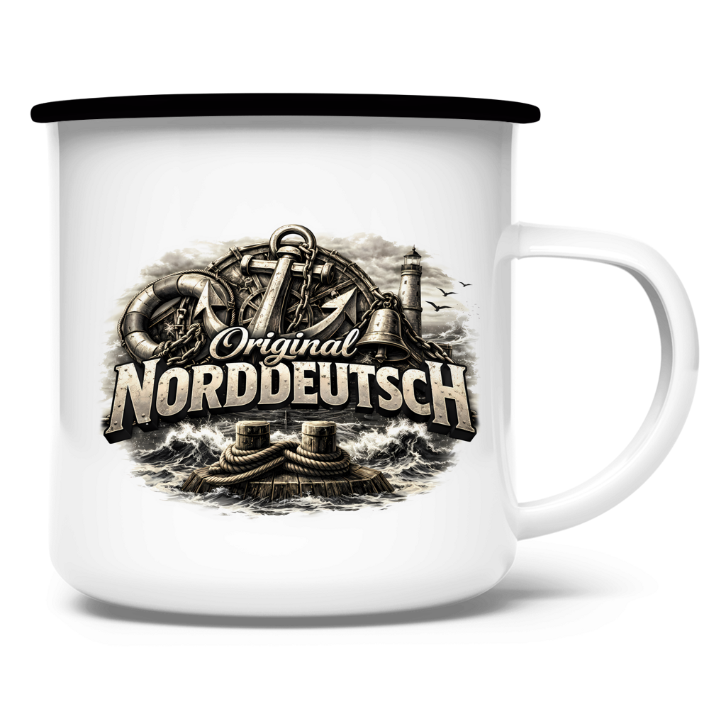 Emaille Tasse   Original NORDDEUTSCH #604