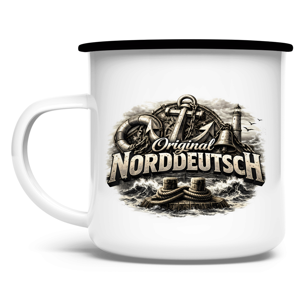Emaille Tasse   Original NORDDEUTSCH #604
