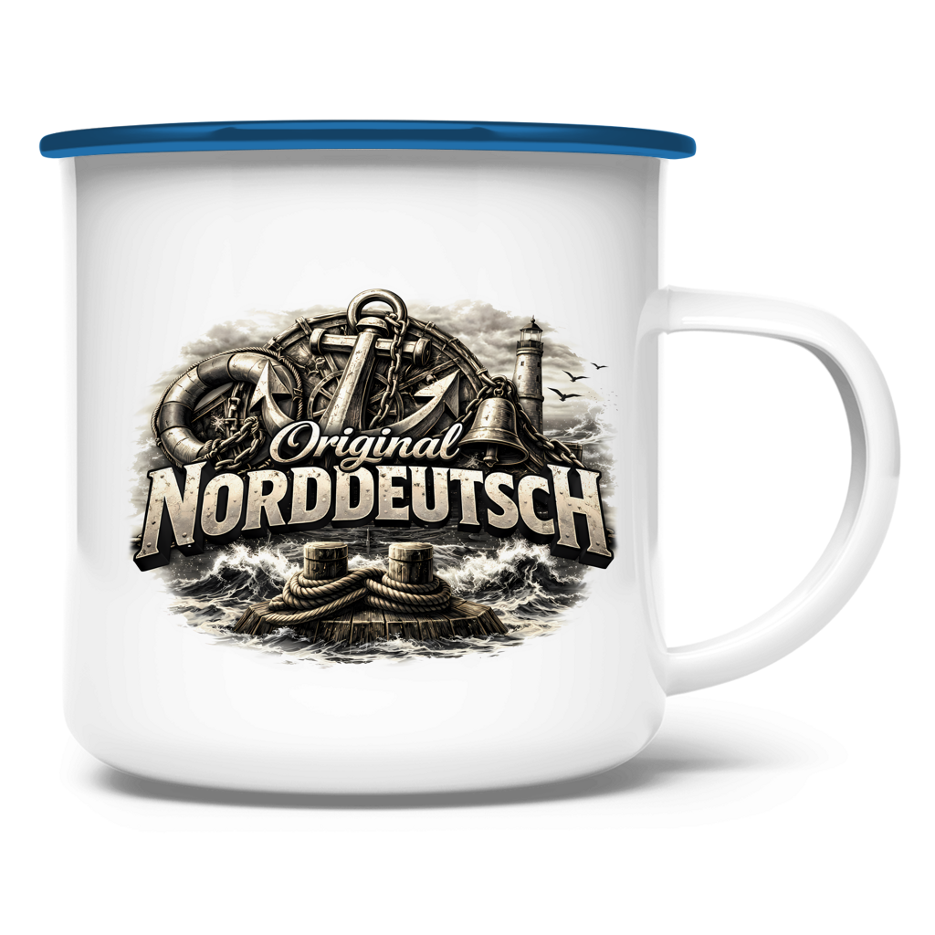 Emaille Tasse   Original NORDDEUTSCH #604