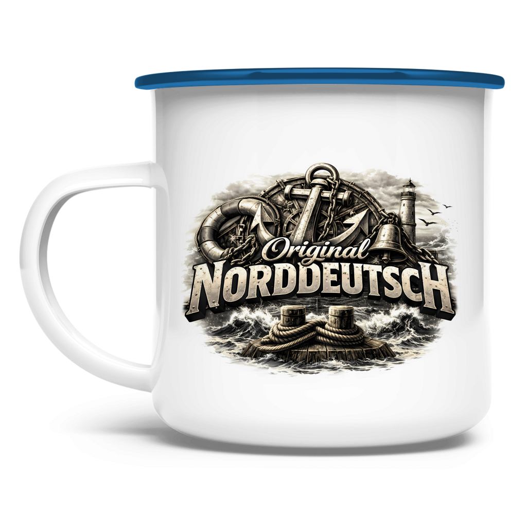 Emaille Tasse   Original NORDDEUTSCH #604