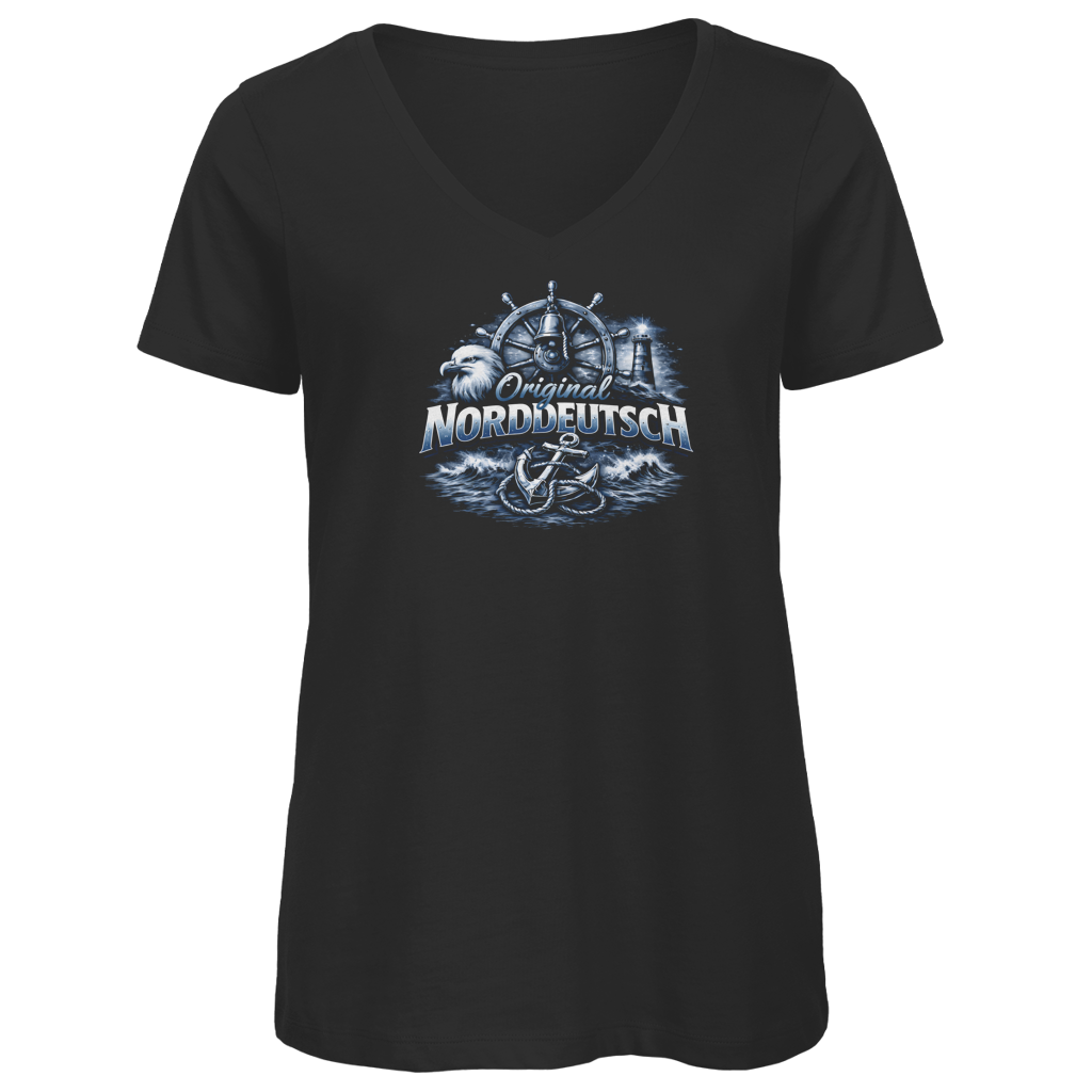 T-Shirt Damen V-Neck  Original NORDDEUTSCH #606