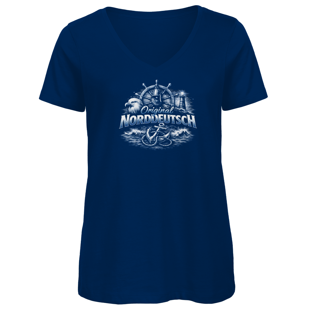 T-Shirt Damen V-Neck  Original NORDDEUTSCH #606