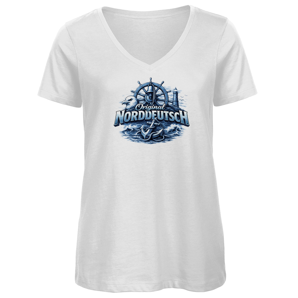 T-Shirt Damen V-Neck  Original NORDDEUTSCH #606