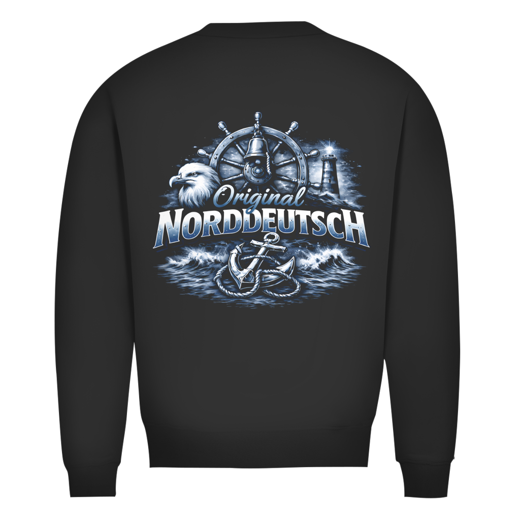Sweatshirt Herren   Original NORDDEUTSCH #606 - beidseitiger Druck
