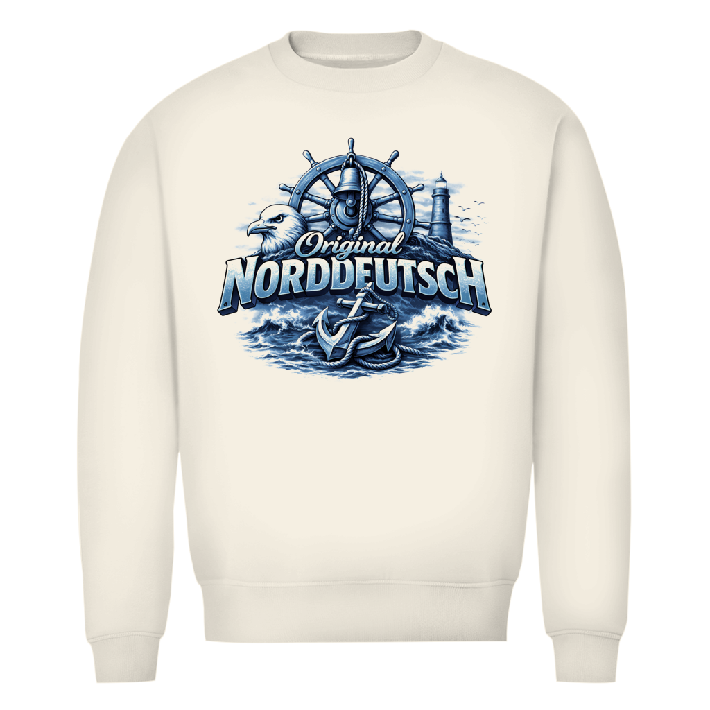Sweatshirt Herren   Original NORDDEUTSCH #606 - beidseitiger Druck