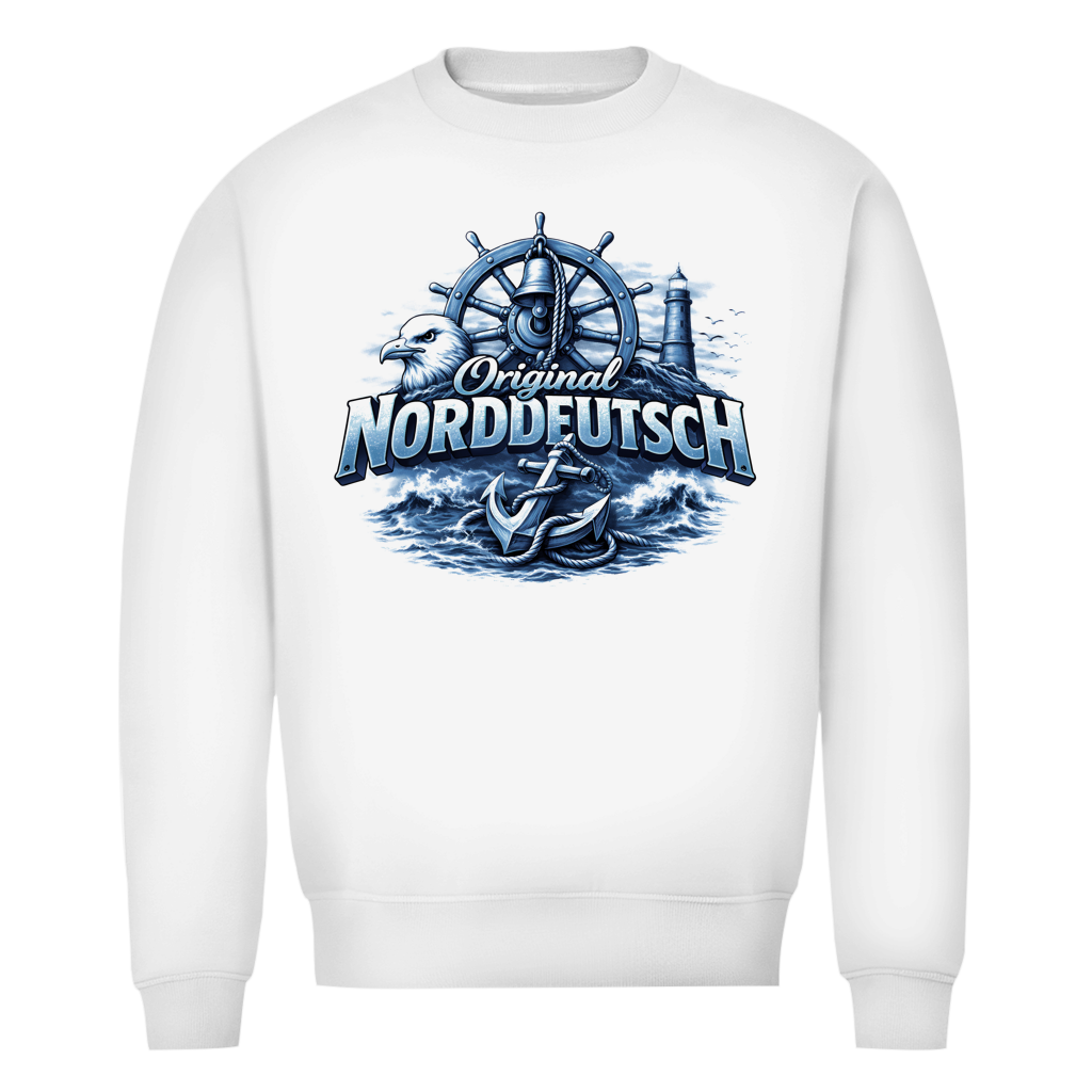 Sweatshirt Herren   Original NORDDEUTSCH #606 - beidseitiger Druck