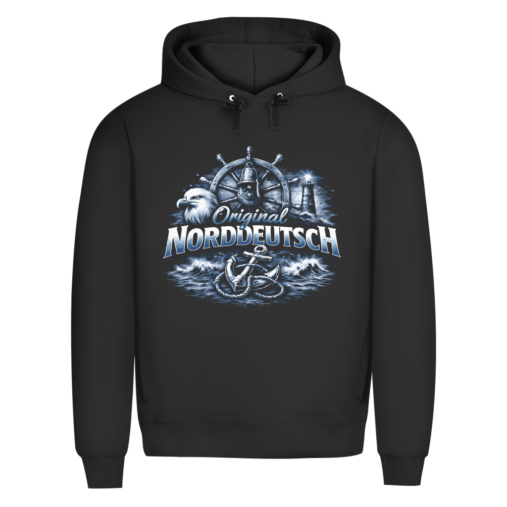 Hoodie Herren   Original NORDDEUTSCH #606- beidseitiger Druck