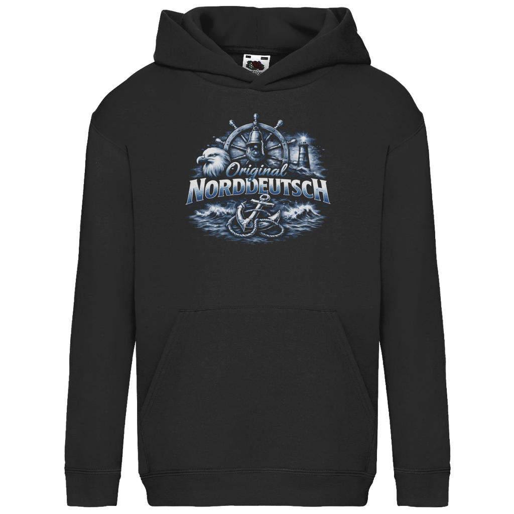 Hoodie Kinder  Original NORDDEUTSCH #606 - beidseitiger Druck