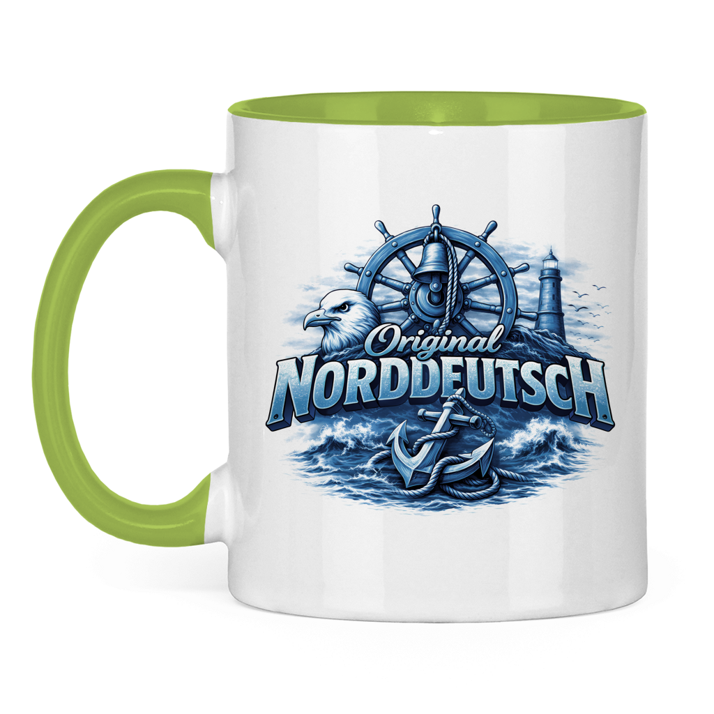 Keramik-Tasse zweifarbig   Original NORDDEUTSCH #606