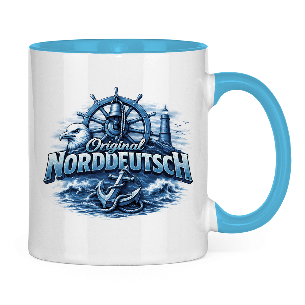 Keramik-Tasse zweifarbig   Original NORDDEUTSCH #606