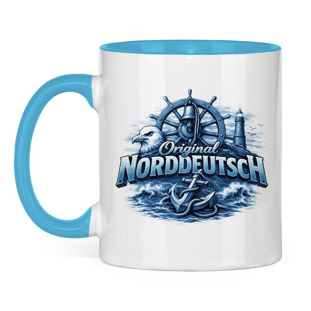 Keramik-Tasse zweifarbig   Original NORDDEUTSCH #606