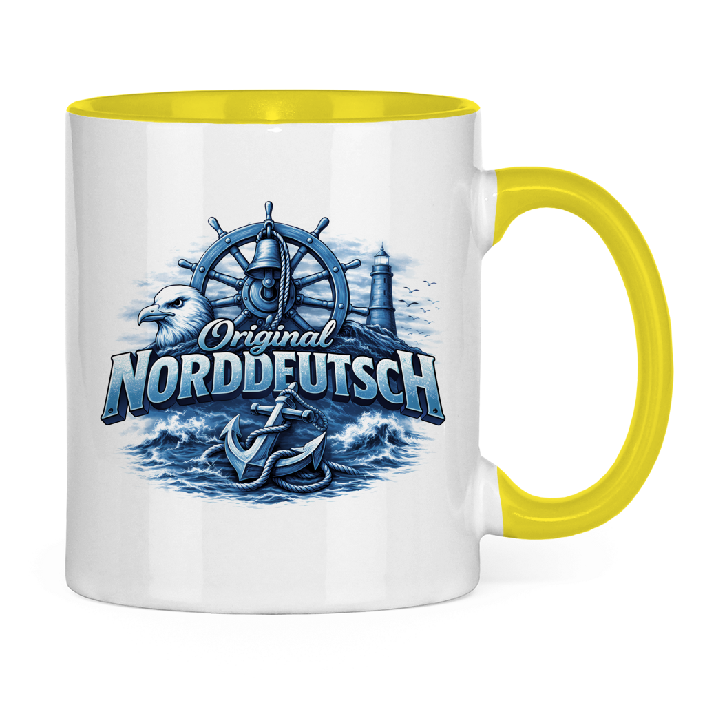 Keramik-Tasse zweifarbig   Original NORDDEUTSCH #606