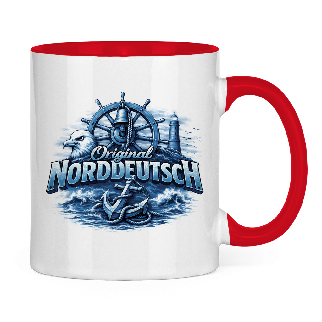 Keramik-Tasse zweifarbig   Original NORDDEUTSCH #606