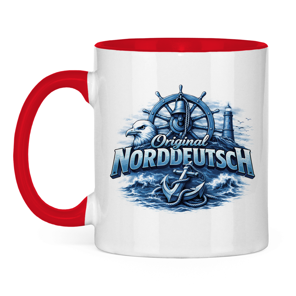 Keramik-Tasse zweifarbig   Original NORDDEUTSCH #606