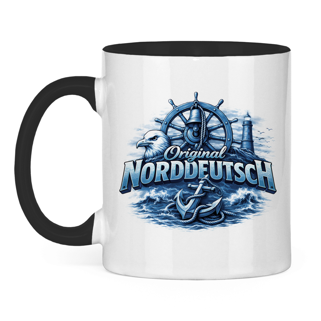 Keramik-Tasse zweifarbig   Original NORDDEUTSCH #606