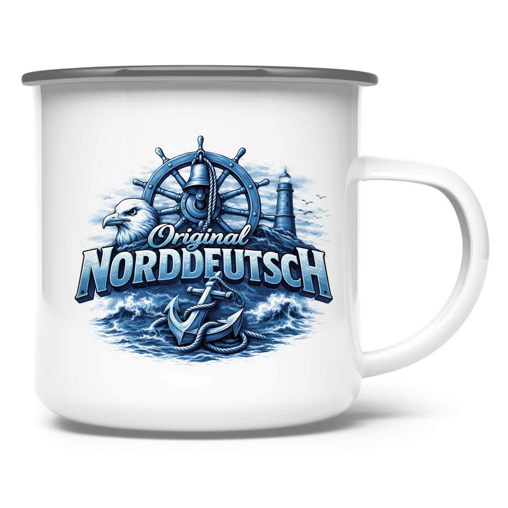 Emaille Tasse   Original NORDDEUTSCH #606