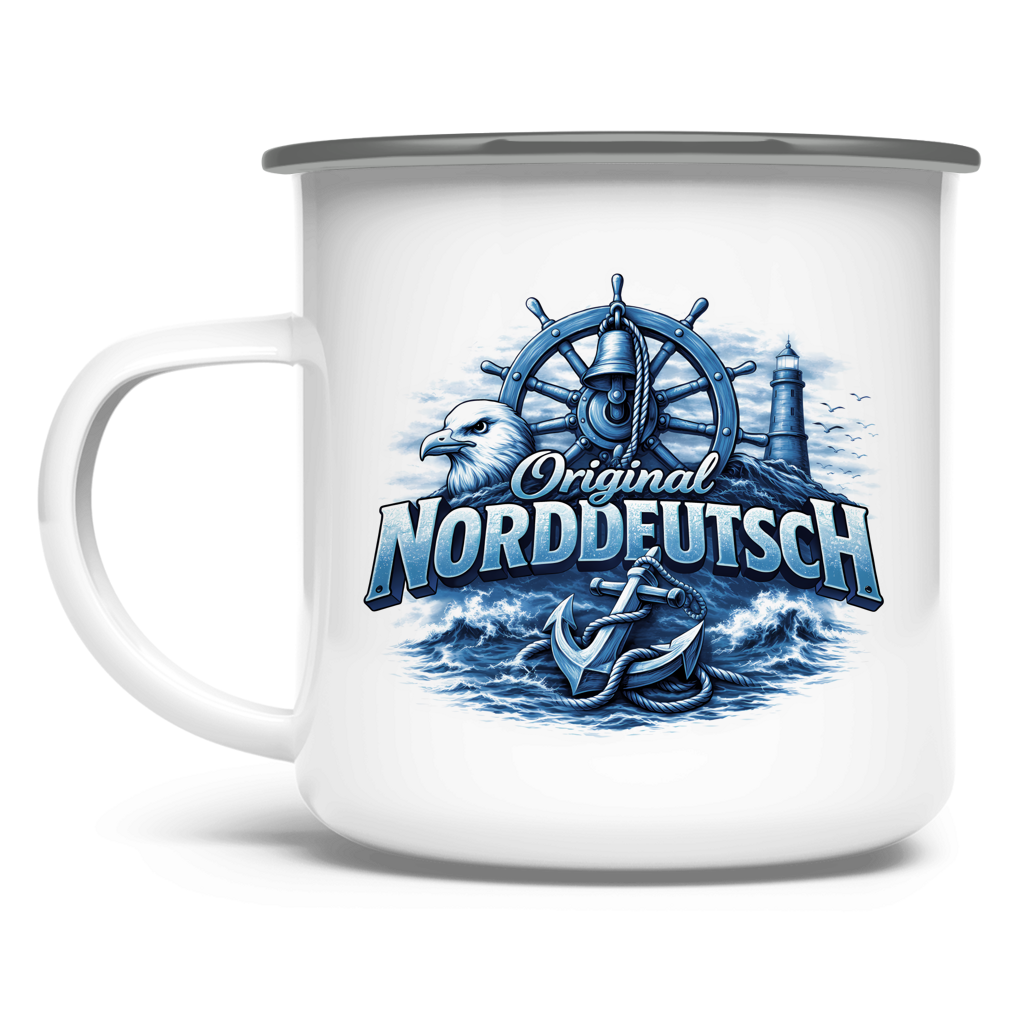 Emaille Tasse   Original NORDDEUTSCH #606