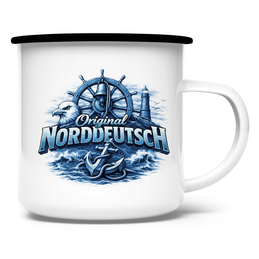 Emaille Tasse   Original NORDDEUTSCH #606