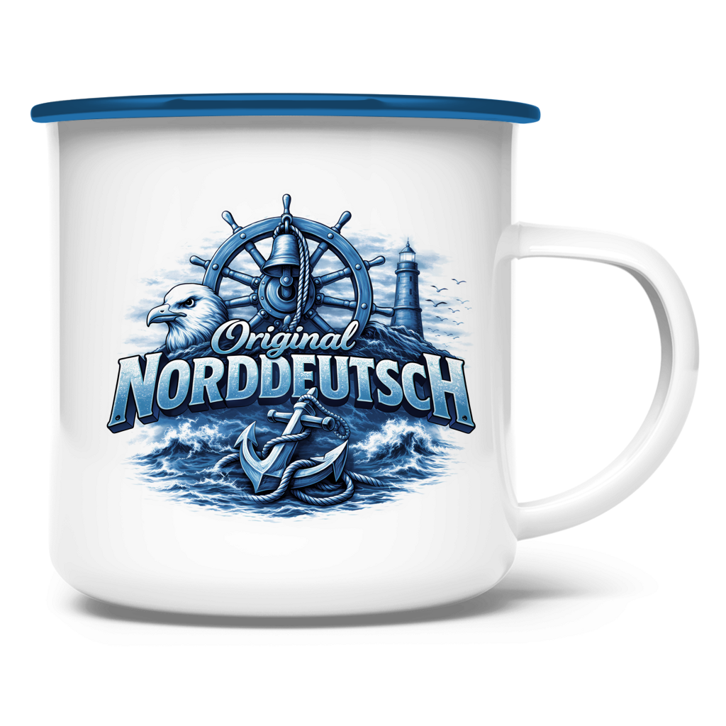 Emaille Tasse   Original NORDDEUTSCH #606