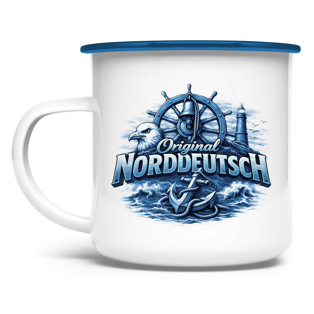 Emaille Tasse   Original NORDDEUTSCH #606