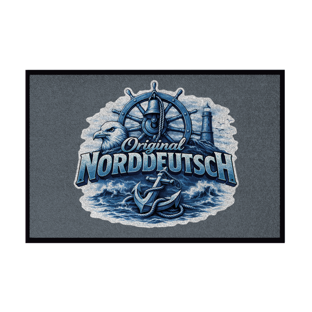 Fußmatte mit Gummirand Original NORDDEUTSCH #606 bunt